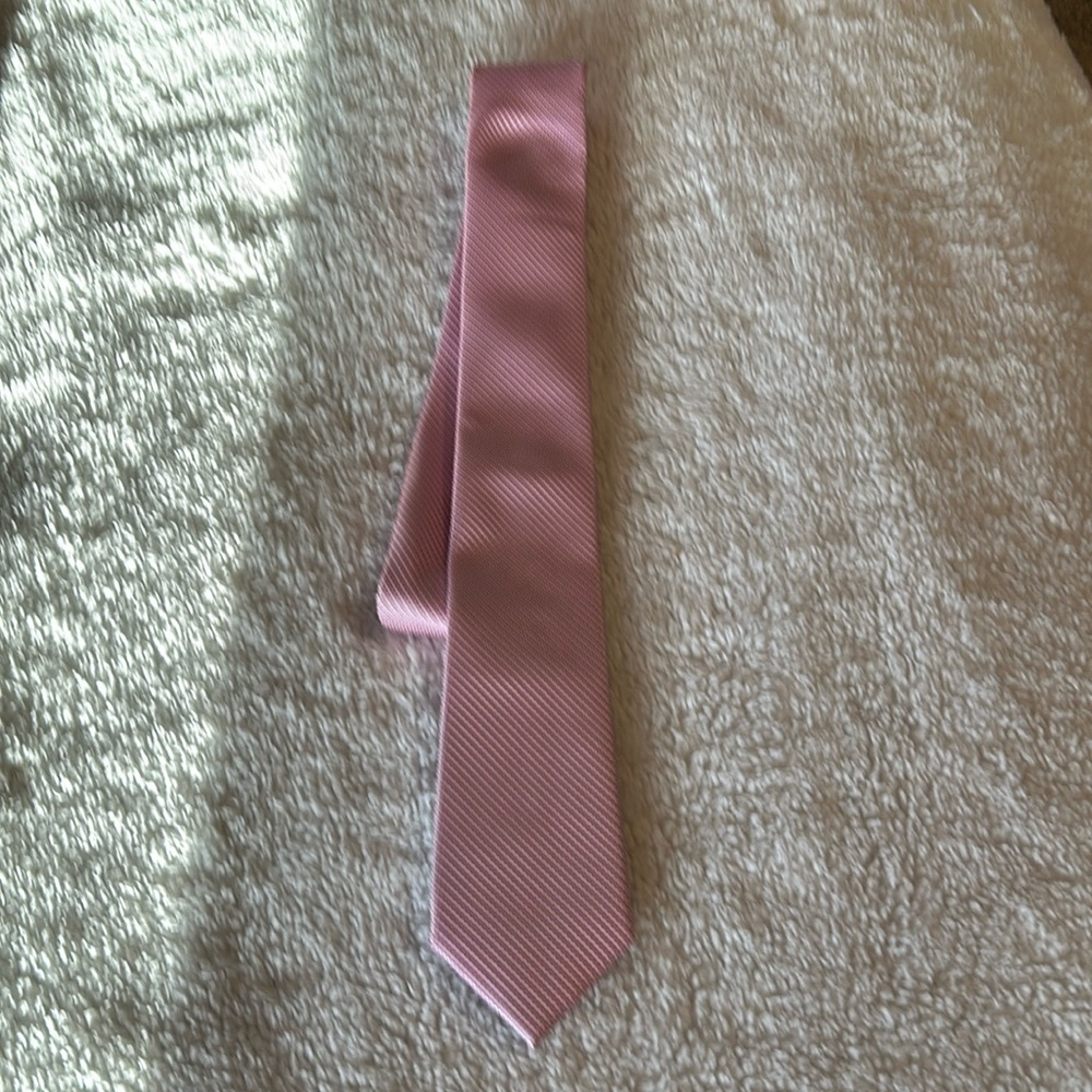 Bespoke Mens Pink Tie wedding prom homecoming church